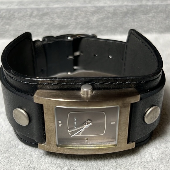 Vestal Black Leather Strap Watch - Picture 1 of 6